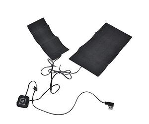 Naroote Veste Chauffante électrique, Coussin Chauffant, Température Réglable pour les Sports de Plein Air D'hiver, 5V USB 2A, 10.2x3.9 Pouces