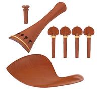 Naroote Violon Pièces en Palissandre, Reposoir Menton élégant et | Livré avec une broche d\'extrémité, des matériaux durables, une configuration simple, des caractéristiques stables,