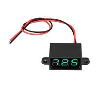 Naroote Voltmètre Numérique étanche à Affichage LED, Compteur de Tension pour 3,0-30 V DC, Mesure de Haute Précision à Deux Fils pour Usage Domestique, Plastique Rouge (#2)