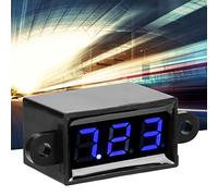 Naroote Voltmètre Numérique étanche à Affichage LED, Compteur de Tension pour 3,0-30 V DC, Mesure de Haute Précision à Deux Fils pour Usage Domestique, Plastique Rouge (#3)