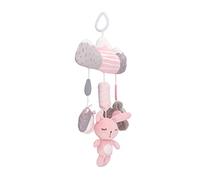 Naroote Voyage Giostrina, Jouet Sensoriel Interactif en Peluche Douce avec des Couleurs Riches, Son Fantastique, Jostrine pour le Lit pour les Bébés, pour les Sièges d'auto (Type 1)