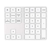 Naroote Wireless Number Pad Elegant 34 Keys Keyboard HUB for Office