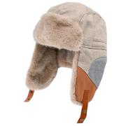 NAROSEBE Chapeau de Trappeur Coupe-Vent, Chapka Fourrure Avec Cache Oreilles, Bonnet Russe, Chaud Anti-Froid Pour Homme, Ski, Cyclisme, Camping, Pêche