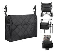 NAROSEBE Sac à Dos pour Fauteuil Roulant, Sac pour Fauteuil Roulant Oxford Étanche Sac de Rangement pour Fauteuil Roulant Pochette Fauteuil Roulant Sac pour Fauteuil Roulant Multifonction, Noir