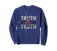 Narrateur Peu fiable La vérité est la Perception Subjective Sweatshirt, Unisexe pour Adultes, Bleu Marine, XXL