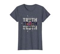 Narrateur Peu fiable La vérité est la Perception Subjective T-Shirt, Femme, Bleu Chiné, XS