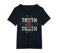 Narrateur Peu fiable La vérité est la Perception Subjective T-Shirt, Femme Grandes Tailles, Noir, 3X