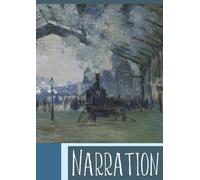 NARRATION: A large journal for narration, for home education; a notebook with lined paper for writing and blank pages for drawing, with a beautiful Monet print on the cover