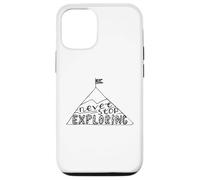 N'arrêtez jamais d'explorer Adventure Mindset Gear Motivation Coque pour iPhone 12/12 Pro