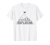 N'arrêtez jamais d'explorer Adventure Mindset Gear Motivation T-Shirt