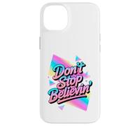 N'arrêtez Pas de Croire au Design Disco Vintage des années 70 et 80 Coque pour iPhone 14 Plus