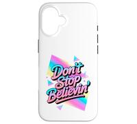 N'arrêtez Pas de Croire au Design Disco Vintage des années 70 et 80 Coque pour iPhone 16