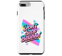 N'arrêtez Pas de Croire au Design Disco Vintage des années 70 et 80 Coque pour iPhone 7 Plus/8 Plus
