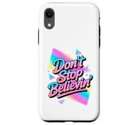 N'arrêtez Pas de Croire au Design Disco Vintage des années 70 et 80 Coque pour iPhone XR