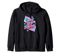 N'arrêtez Pas de Croire au Design Disco Vintage des années 70 et 80 Sweat à Capuche