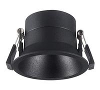 Narrow Bezel 30°Beam Angle LED Recessed Spotlight 75mm Mounting Hole Pitch LED Recessed Ceiling Light Black Round Ultra-Thin Anti-Glare LED Recessed Downlight (3500k 6w)