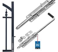 Narrow Slide Lock Unpainted 420mm Bolt Lock Garage Door Lock With Rubber Handle
