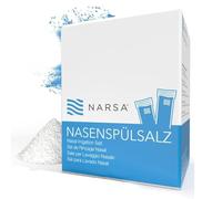 NARSA Lot de 30 sels de rinçage nasal pour douche nasale - Sel de lavage nasal sans conservateurs - 30 sachets de 2,25 g chacun de sel de rinçage nasal - Fabriqué en Allemagne