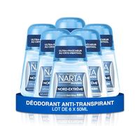 Narta - Déodorant Homme Bille - Nord-Extrême Anti-Transpirant Nord-Extrême Efficacité Non-Stop 48h - lot de 6 x 50ml