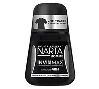 NARTA - Déodorant - Bille - Anti-Transpirant - Homme - Invisimax - Efficacité 48 h - Lot de 3 (50ml x3)