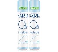 Narta Déodorant Spray Invisible 0% 200 ml (Lot de 2)