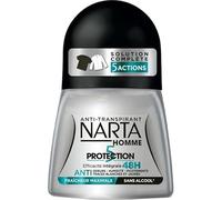 Narta Homme Roll-on Anti-Transpirant 5 Actions Efficacité 48h Fraîcheur Maximale 50ml (lot de