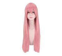 Narumi Momose Perruque longue PinkWotakoi Love is Hard for Otaku Wotaku ni Koi wa Muzukashii Perruque de fête synthétique + bonnet de perruque