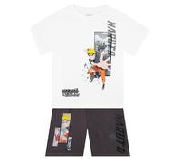Naruto Ensemble Garçon, T-shirt Et Short, Ensemble Coordonné Anime, Tenues Et Vêtements Pour Garçons, Blanc 6-7 Ans