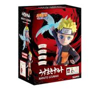 Naruto - Figurine articulée de 12 cm - A Construire avec Ses Accessoires - Assortiment de 2 Personnages à Collectionner Naruto et Sasuke - avec Socle de Maintien - 54039