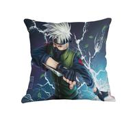 (Naruto H)A 45*45CM Naruto Hokage Taie d'oreiller Anime Housse de coussin Canapé Maison Décorative Lit