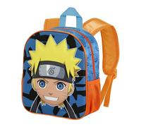 Naruto Happy-Sac à Dos 3D Petit, Bleu, 26 x 31 cm, Capacité 8,5 L