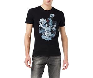 Naruto Homme Menarutts027 T Shirt, Noir, XL EU
