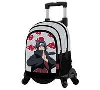 Toybags Naruto Itachi Primary Double Backpack Double Compartment Adaptable + Trolley Blanc
