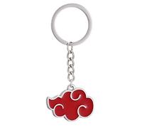 Naruto Porte-clés en forme de nuage, 1,6 x 3,4 cm, rouge vif - Élégant, durable et unique, rouge