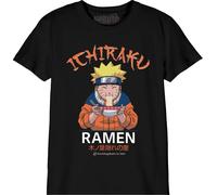 Naruto « Ramen » T-Shirt Garçon BONARUTTS021, Noir, Taille 08ans