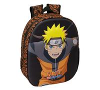 NARUTO - Sac à dos d'école avec design 3D, idéal pour les enfants de différents âges, confortable et polyvalent, qualité et résistance, 27 x 10 x 33 cm