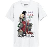 Naruto « Sannin » T-Shirt Homme MENARUTTS243, Blanc, Taille S