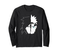 Naruto Sasuke Visage Divisé Manche Longue