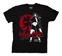 Naruto Shippuden - - Adulte Itachi Symboles T-shirt In Black, XX-Large, Black