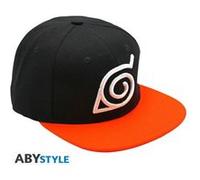 Naruto shippuden - casquette snapback noir & orange konoha G