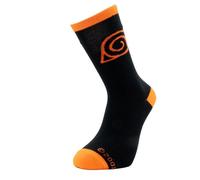 Naruto Shippuden - Chaussettes - Noir & Orange - Konoha