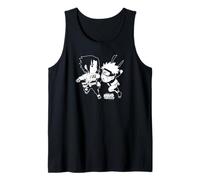 Naruto Shippuden Chibi Battle Sasuke vs Naruto Anime Débardeur