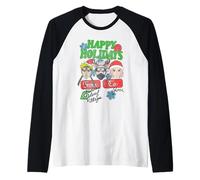 Naruto Shippuden Happy Holidays Team 7 Anime Manche Raglan