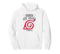 Naruto Shippuden Hidden Leaf Village Vintage Icon Anime Sweat à Capuche