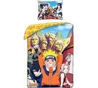 Naruto Shippuden Housse de Couette 140x200 + Taie 70x90 100% Coton Cadeau