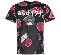 Naruto Shippuden - Itachi Clouds Homme T-Shirt Manches Courtes Multicolore M