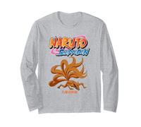 Naruto Shippuden Kurama Nine-Tails with Show Logo Anime Manche Longue