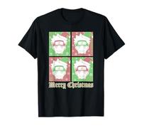 Naruto Shippuden Merry Christmas Pop Art Grid Holiday Anime T-Shirt