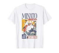 Naruto Shippuden Minato Colorblock Kanji Collage Anime T-Shirt