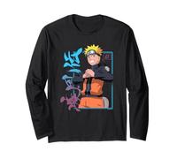 Naruto Shippuden Naruto Kanji Cadre Manche Longue